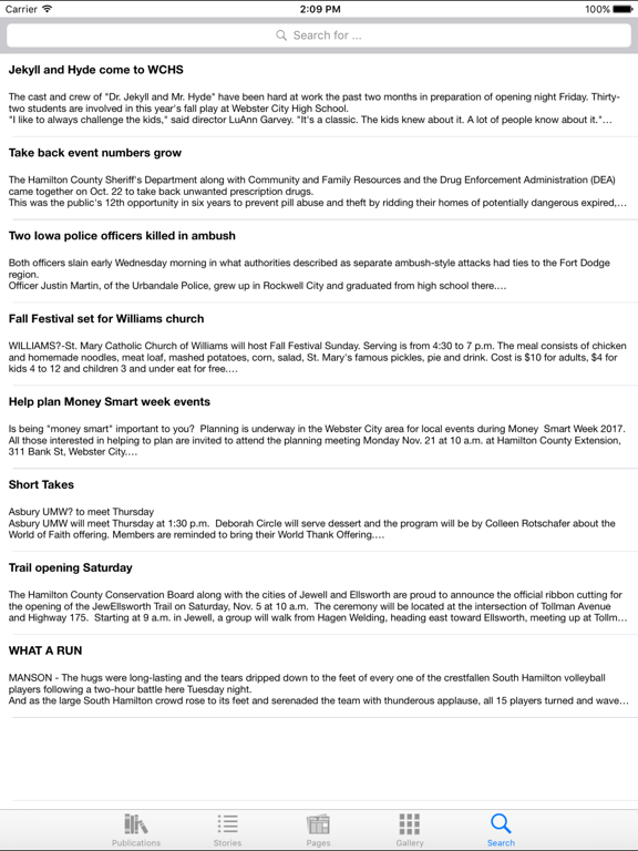 The Freeman-Journal All Access iPad screenshot