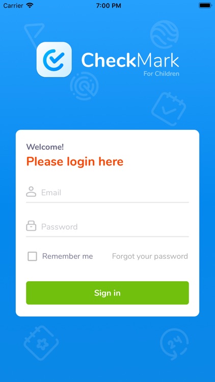 Checkmarks for Child