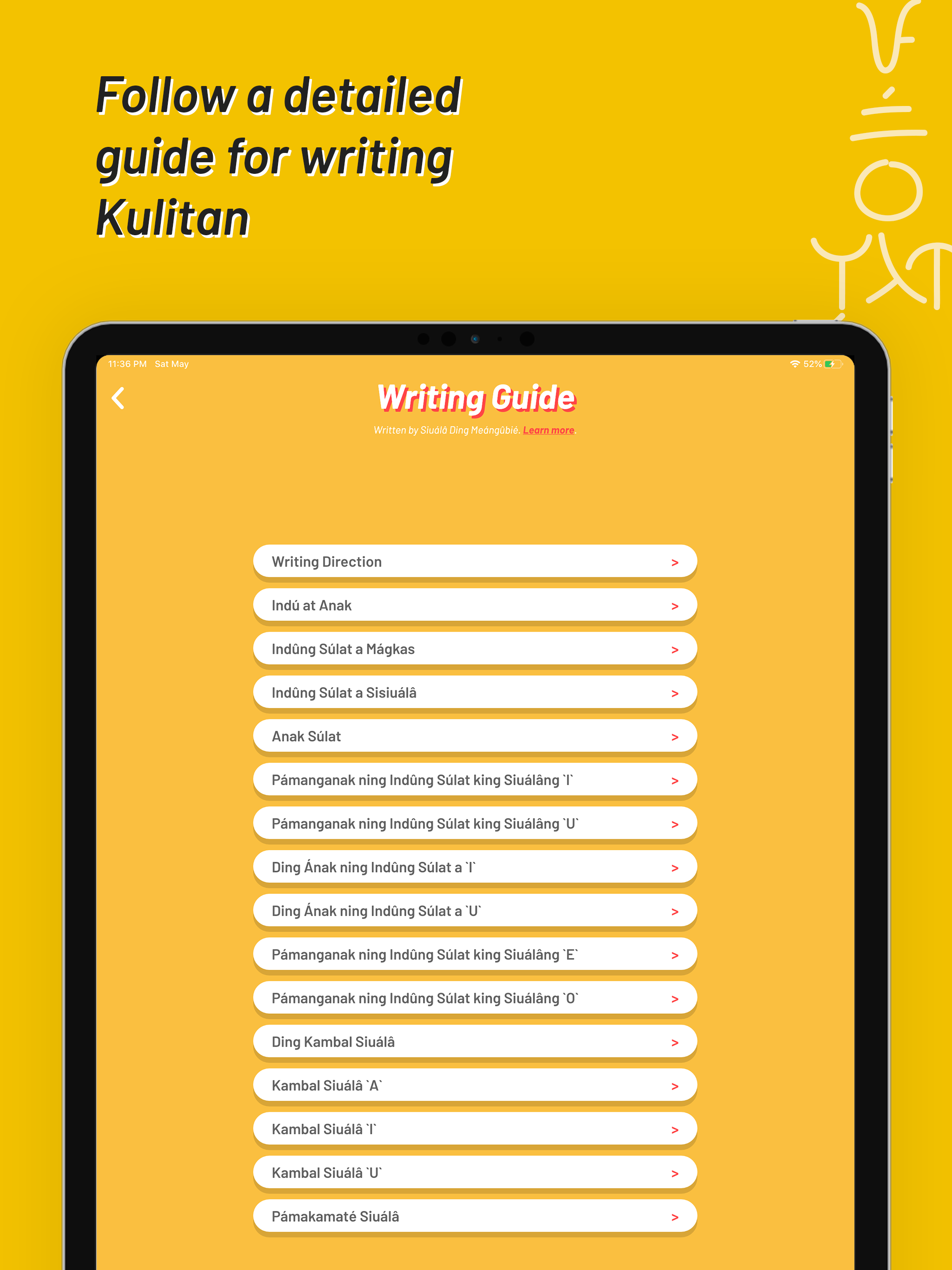 Learn Kulitan (Kapampángan)