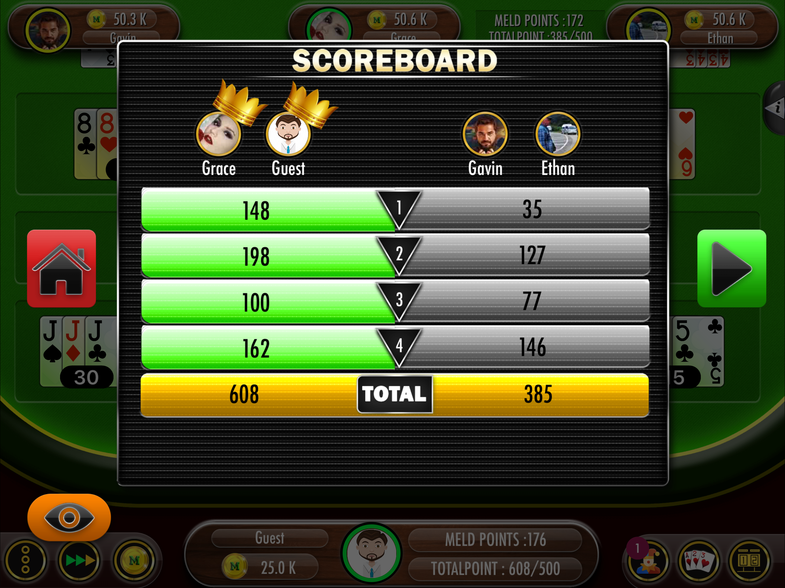 Rummy 500 Plus screenshot 10