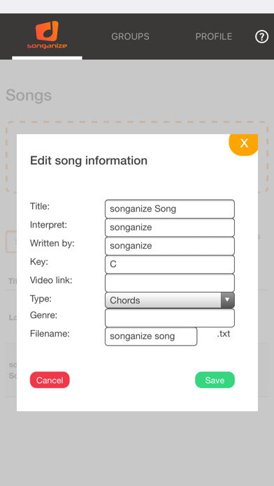 Screenshot #3 pour Songanize