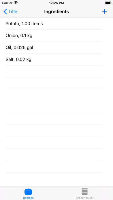 CookBook and Groceries List screenshot 2