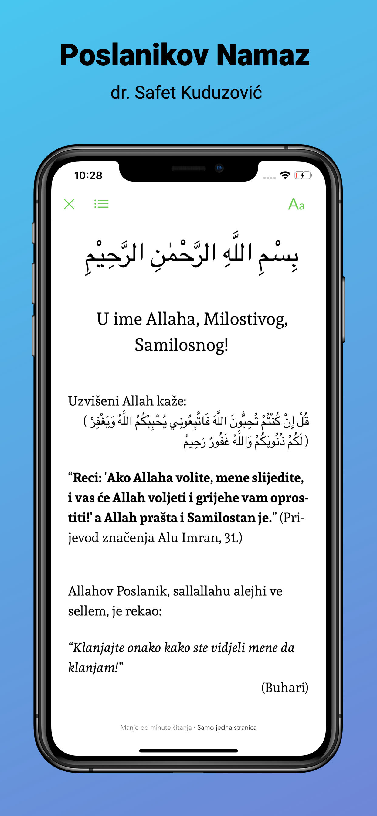 Svojstva Poslanikovog Namaza