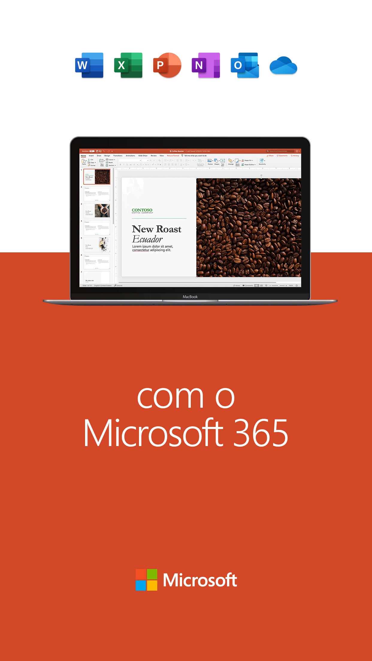 Screenshot do app Microsoft PowerPoint