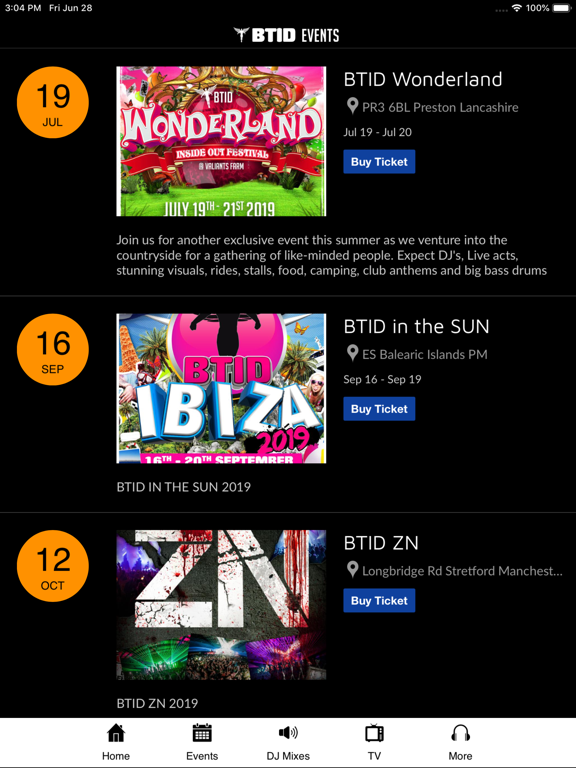 Screenshot #5 pour BTID Events