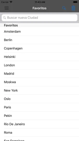 Captura de pantalla de La Estación Meteorológica en iPhone 4