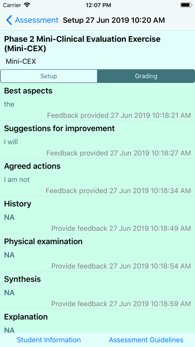 UNSW Medicine Assessments Screenshot