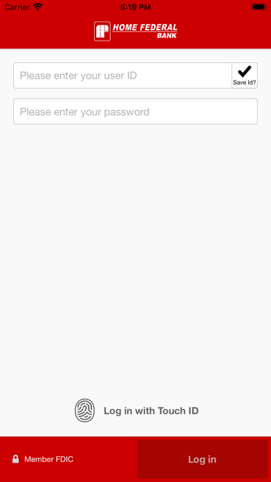 Home Federal Bank NE Business Screenshot
