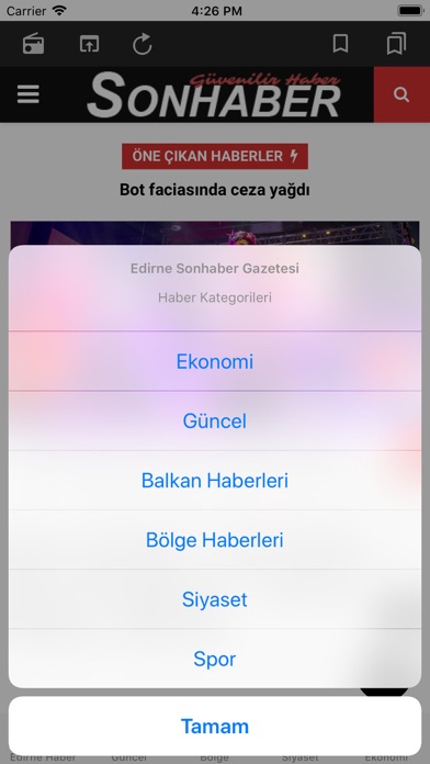 Screenshot #3 pour Edirne Sonhaber Gazetesi