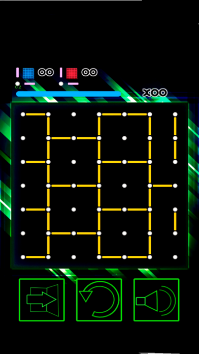 Dots and boxes neon timbiriche Screenshot