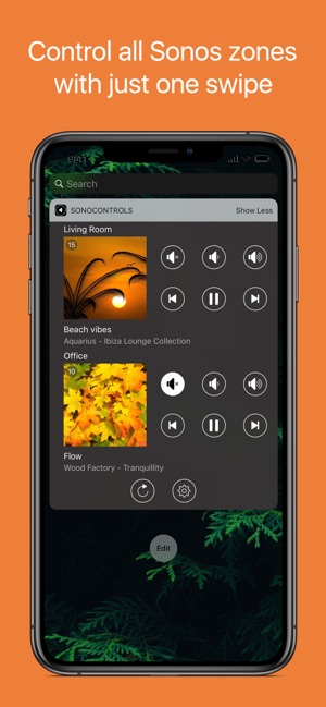 kort Knurre Nikke SonoControls: Widget for Sonos on the App Store