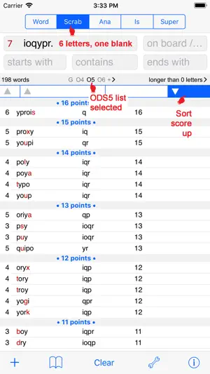 F Words Finder French PRO screenshot 3