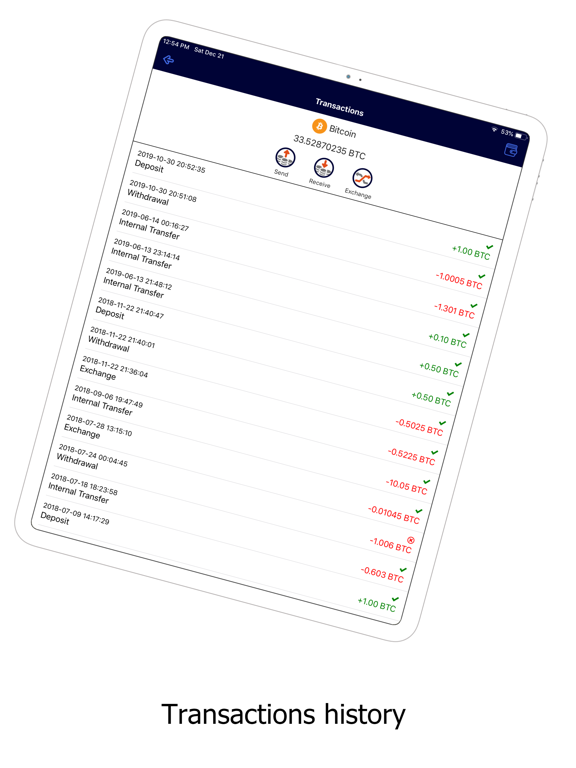 ZixiPay: Tether Wallet iPad screenshot 4 - Finance app