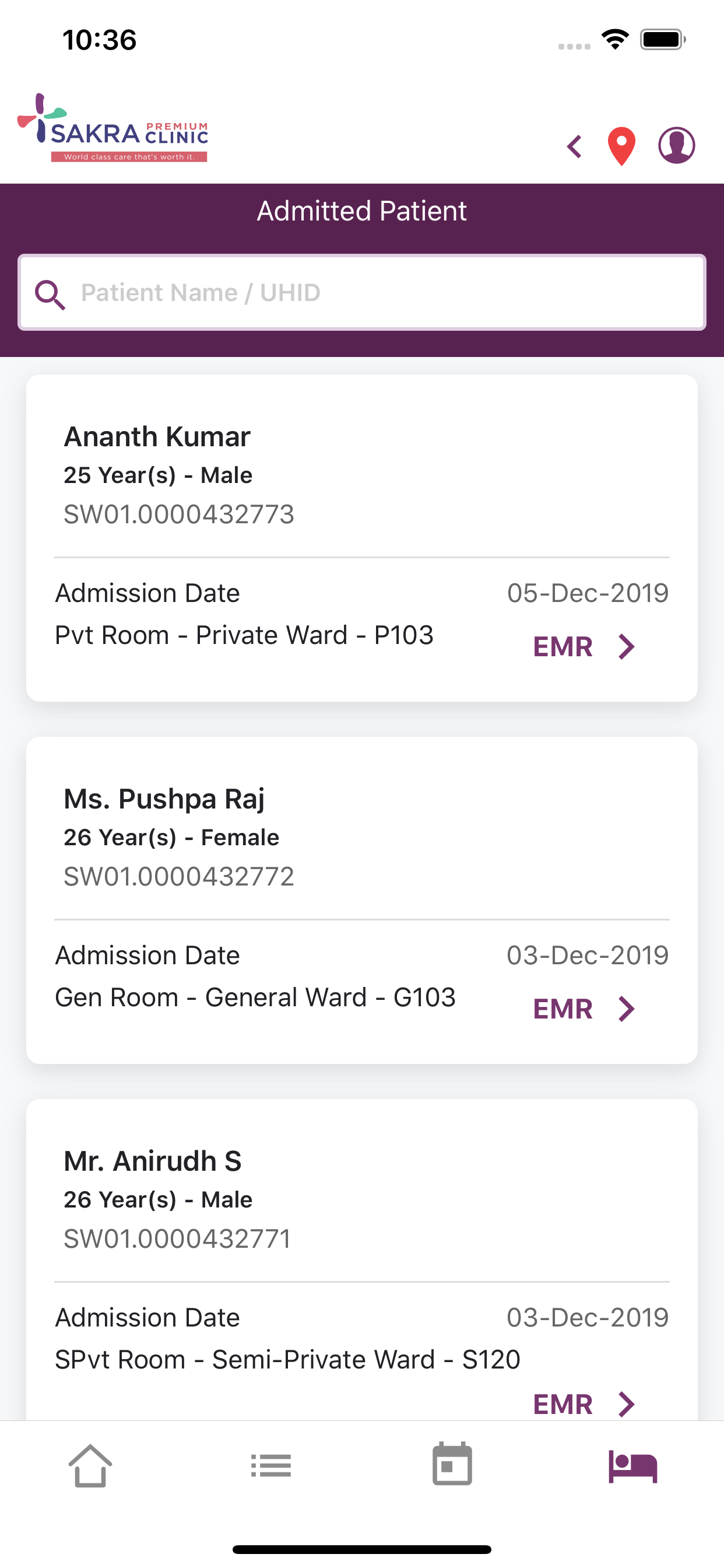 Sakra - Doctor App
