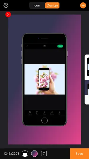 Скриншот Icon X Design на iPhone 2