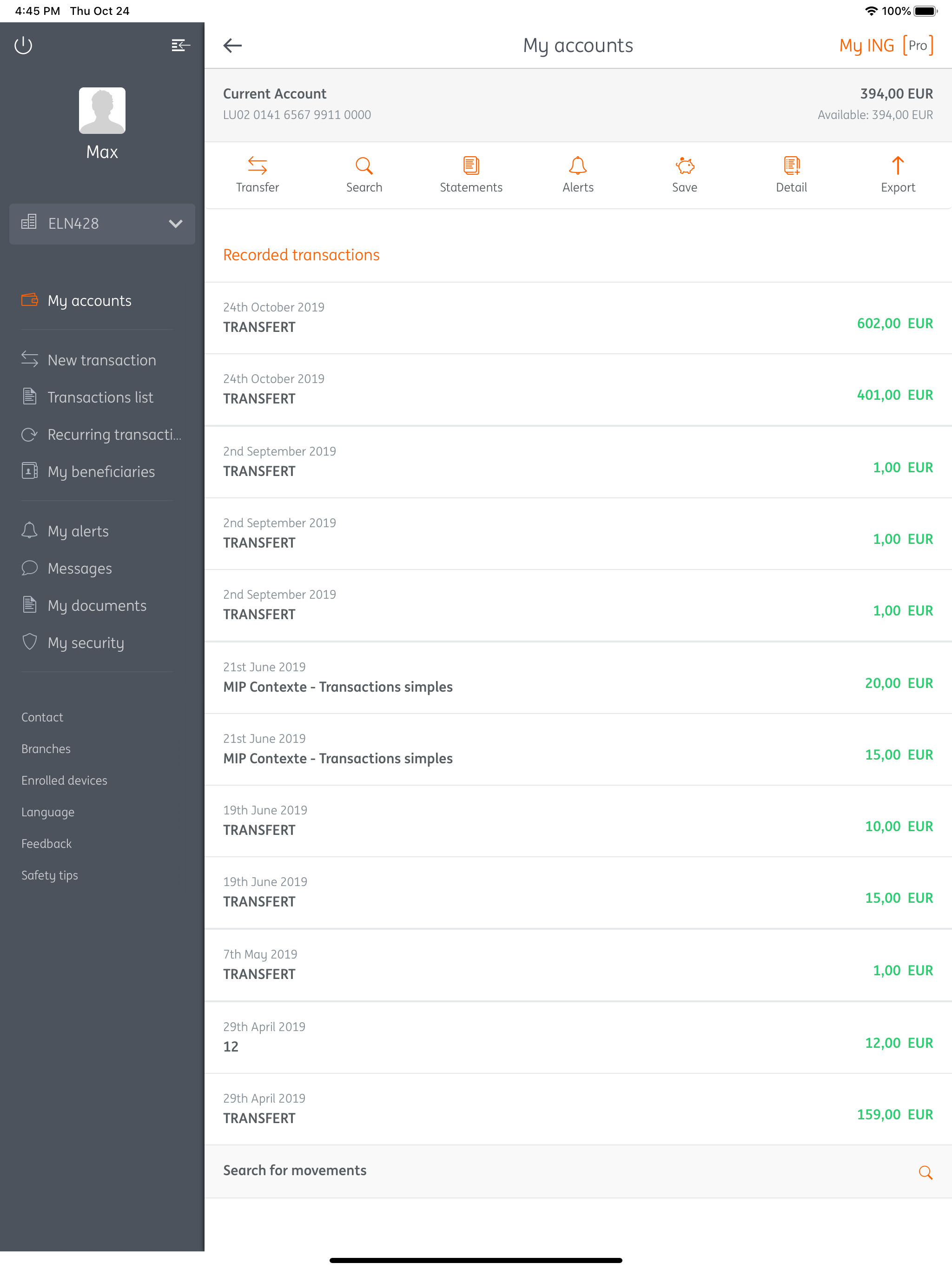 My ING Pro mobile screenshot 6