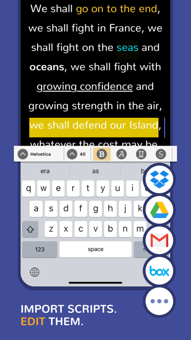Teleprompter Pro Green Screen Screenshot