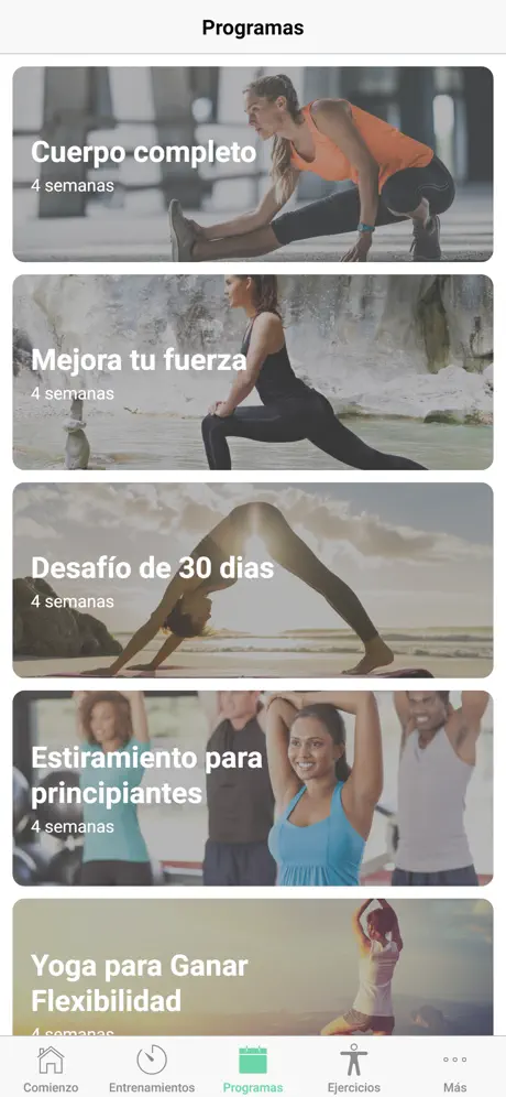 Ejercicios de estiramiento