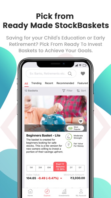 StockBasket | A SAMCO  Brand Screenshot