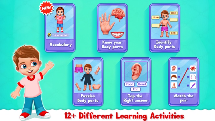 Human Body Parts Play to Learn