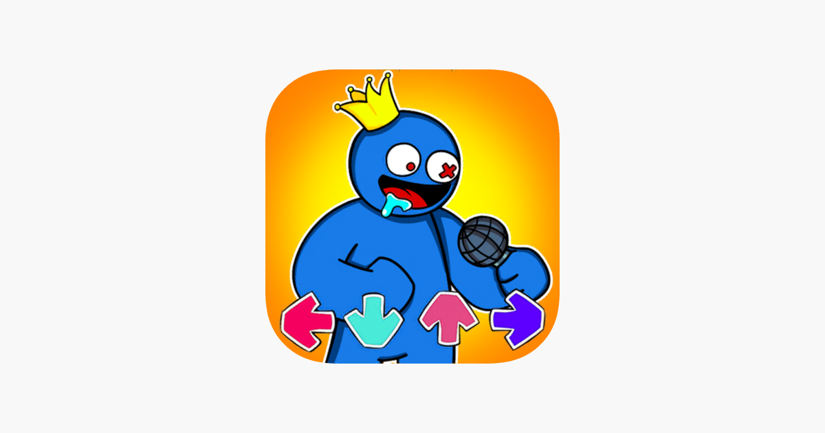 Play FNF vs Blue from Rainbow Friends, a game of Horror