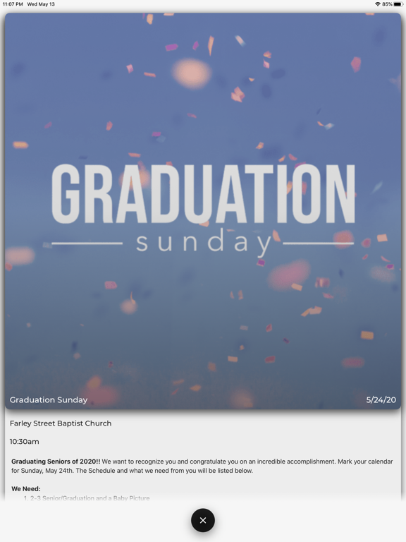 Farley Street Students iPad screenshot 4 - Lifestyle app