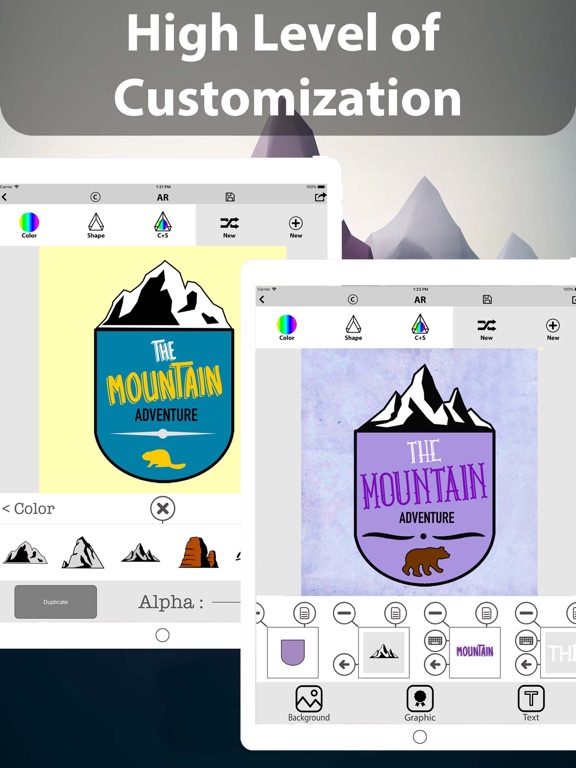 Logo Maker" iPad screenshot 5 - Photo & Video app