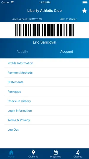 Liberty Athletic Club screenshot 3