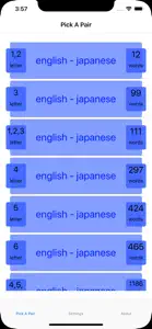 PickAPair Japanese - English screenshot #1 for iPhone