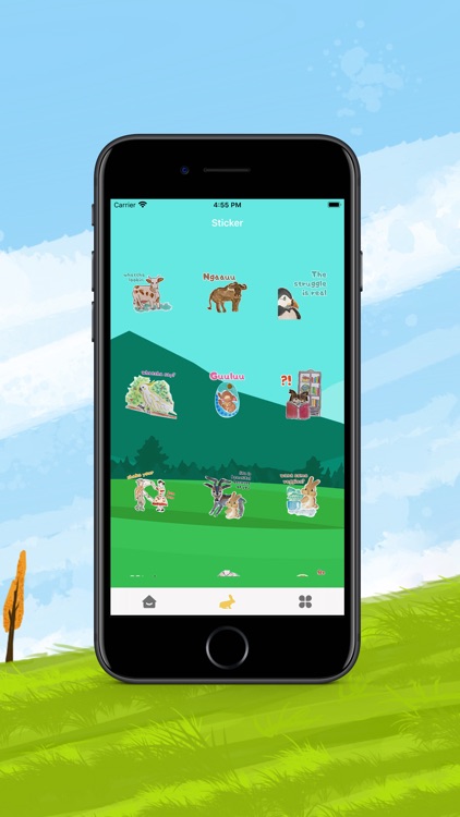 Hand drawn cartoon stickers