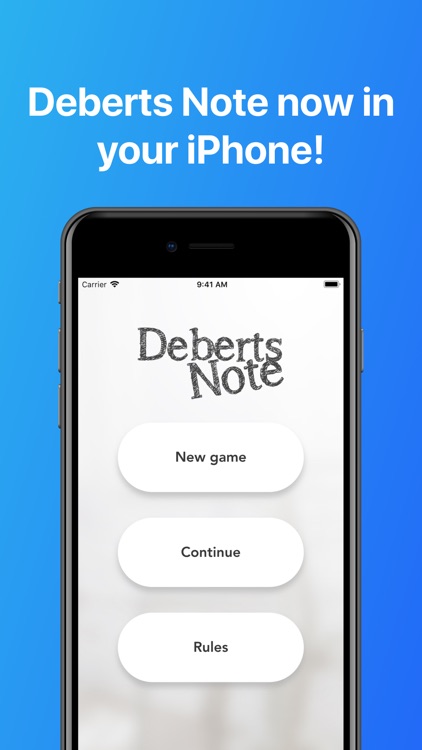 Deberts Note