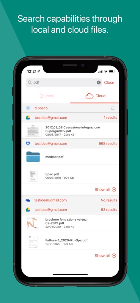Amerigo File Manager - Búsqueda Unificada Inteligente
