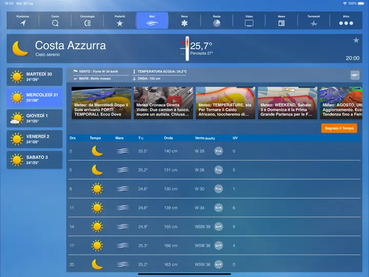Meteo HD Plus - By ILMeteo.it iPhone-skjermbilde 4