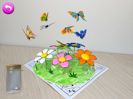 Screenshot #5 for AR Butterflies and Flower Lite