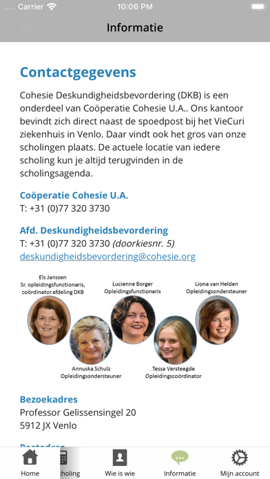 Cohesie Scholing Screenshot