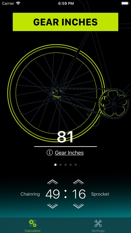 Bicycle Gear Ratio Calc screenshot-0
