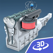 Four-stroke Otto engine 3D