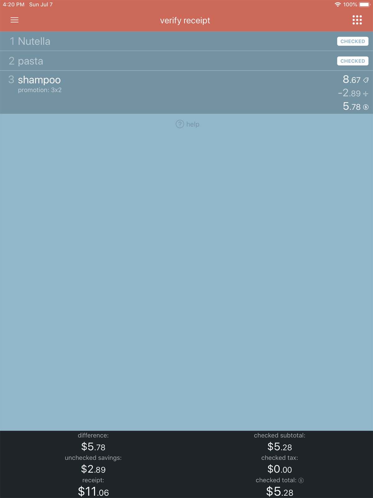 Tally :) ipad screenshot 3