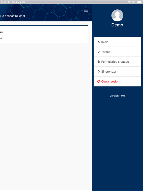 Forms365 iPad screenshot