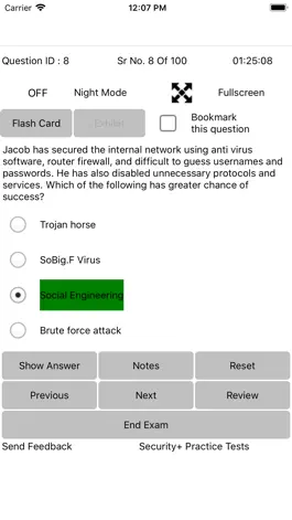 Game screenshot Exam Simulator For Security+ apk