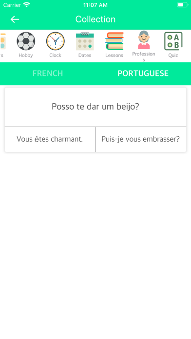 French-Portuguese Dictionary Screenshot