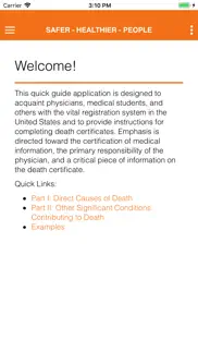 cause of death reference guide iphone screenshot 1