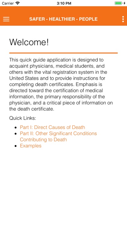 Cause of Death Reference Guide