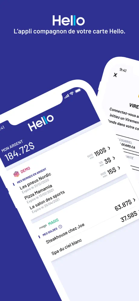 L'application mobile Hello