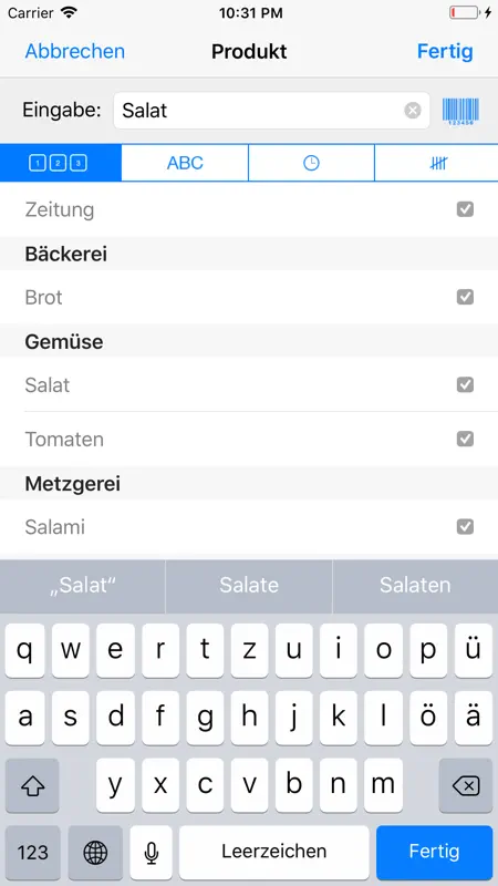 ShoppingList (Einkaufsliste) screenshot 3 of 4