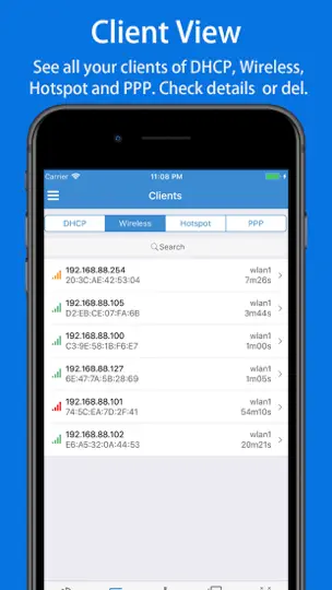 Screenshot von WinboxMobile - Router Admin auf dem iPhone 5