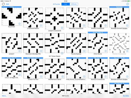 Crosswords screenshot