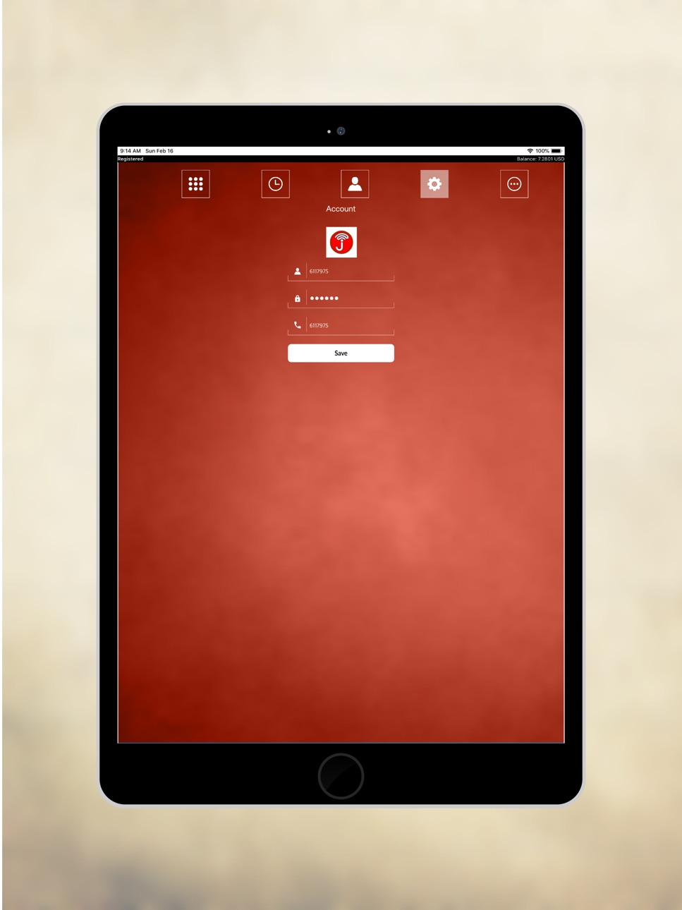 iPad screenshot