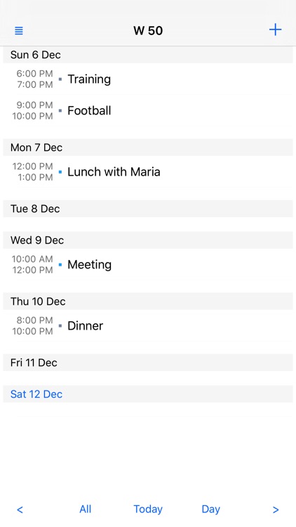 Week View Calendar