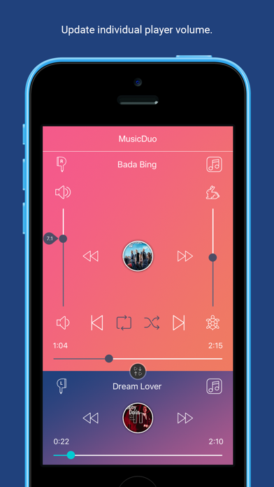 Screenshot #3 pour MusicDuo : Dual Songs Player